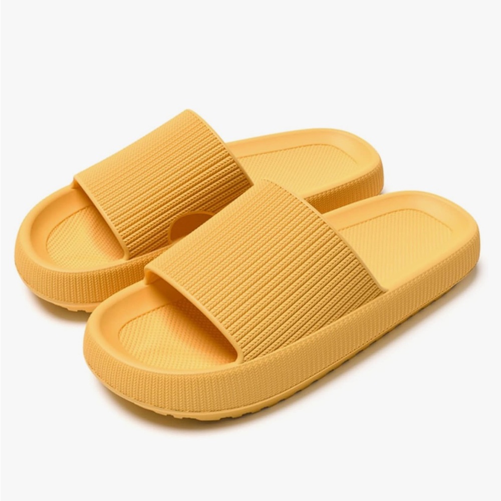 Yellow Slide Sandals
